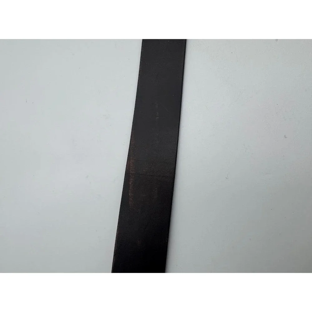 Canali Mens Brown Suede Leather Belt Solid Brass‎ Buckle Made in Italy Logo C